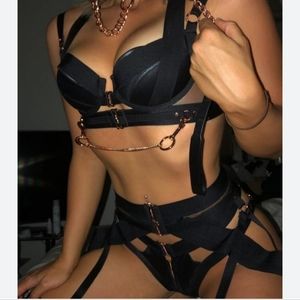 honey birdette garter size xs like new
